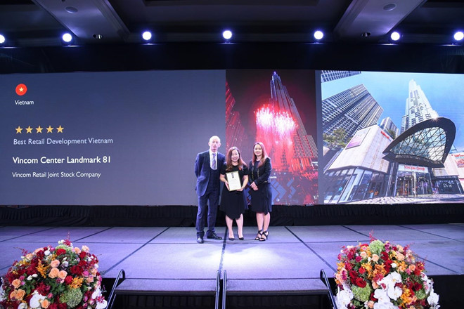 Vincom Center Landmark 81 nhận giải TTTM tốt nhất Việt Nam tại APPA